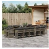 Image de Ensemble à Manger de Jardin avec Coussins 15 pcs, Table et Chaises à Dossier Rabattable, Meubles d'Extérieur Patio 3211772