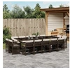 Image de 15-delige Tuinset met kussens poly rattan bruin3211773