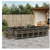 Image de Ensemble à Manger de Jardin avec Coussins 17 pcs, Table et Chaises à Dossier Rabattable, Meubles d'Extérieur Patio 3211784