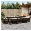 Image de 17-delige Tuinset met kussens poly rattan bruin3211785