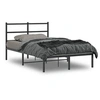 Image de Bedframe met hoofdbord metaal zwart 120x190 cm355362