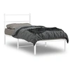 Image de Bedframe met hoofdbord metaal wit 90x190 cm355406