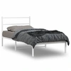 Image de Bedframe met hoofdbord metaal wit 100x190 cm355408