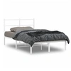 Image de Bedframe met hoofdbord metaal wit 120x200 cm355412