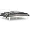 Image de Bedframe met hoofdbord metaal wit 193x203 cm355420