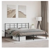 Image de Bedframe met hoofdbord metaal zwart 183x213 cm355566