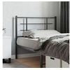 Image de Hoofdbord 107 cm metaal zwart355591