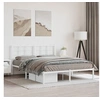 Image de Bedframe met hoofdbord metaal wit 150x200 cm355612
