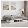 Image de Bedframe met hoofdbord metaal wit 193x203 cm355616