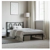 Image de Bedframe met hoofdbord metaal zwart 107x203 cm374237