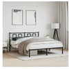 Image de Bedframe met hoofdbord metaal zwart 150x200 cm374243