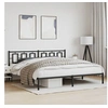 Image de Bedframe met hoofdbord metaal zwart 193x203 cm374247