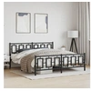 Image de Bedframe met hoofd- en voeteneinde metaal zwart 183x213 cm374264