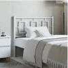 Image de Tête de Lit, Accessoire de Lit avec Pieds, Tête de Cadre de Lit, Meuble de Chambre à Coucher Maison Intérieur, Métal 374319