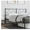 Image de Tête de Lit Métal, Tête de Lit avec Pieds, Meuble de Chambre à Coucher, Accessoire de Lit Double, Tête de Cadre de 376261
