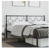 Image de Tête de Lit Métal, Tête de Lit avec Pieds, Meuble de Chambre à Coucher, Accessoire de Lit Double, Tête de Cadre de 376262