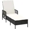 Image de Lot de 1 chaise longue GENERIQUE L. 157 cm H. 92 cm en rotin non pliable