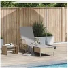 Image de Lot de 1 chaise longue GENERIQUE H. 92 cm L. 157 cm beige en acier pliable