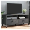 Image de Meuble TV VIKEN gris anthracite bois de pin solide374931