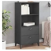 Image de Bibliothèque VIKEN gris anthracite 60x35x123 cm bois ingénierie374949