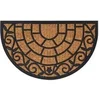 Image de Tapis de Porte Demi-rond, Paillasson Antidérapant, Tapis de Sol, Tapis d'Entrée Jardin, Moderne, 45x75 cm Caoutchouc 155884