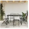 Image de Ensemble à manger de jardin 5 pcs anthracite métal maille 3211812