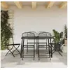 Image de Ensemble à manger de jardin 7 pcs anthracite métal maille 3211813