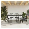 Image de Ensemble à manger de jardin 7 pcs anthracite métal maille 3211814