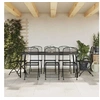 Image de Ensemble à manger de jardin 9 pcs anthracite métal maille 3211815