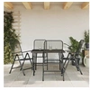 Image de Ensemble à manger de jardin 5 pcs anthracite métal maille 3211819