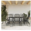 Image de Ensemble à manger de jardin 9 pcs anthracite métal maille 3211823