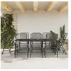 Image de Ensemble à manger de jardin 9 pcs anthracite métal maille 3211824