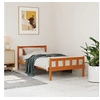 Image de Bedframe zonder matras massief grenenhout wasbruin 75x190 cm844389