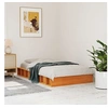 Image de Bedframe zonder matras massief grenenhout wasbruin 100x200 cm844430