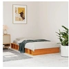 Image de Bedframe zonder matras massief grenenhout wasbruin 75x190 cm844432