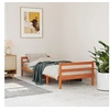 Image de Bedframe zonder matras massief grenenhout wasbruin 90x200 cm844485