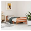 Image de Bedframe zonder matras massief grenenhout wasbruin 90x190 cm844487