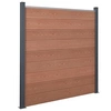 Image de Schuttingpaneelset 180x186 cm HKC bruin3211826