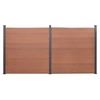 Image de Schuttingpaneelset 353x186 cm HKC bruin3211830