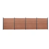 Image de Schuttingpaneelset 699x186 cm HKC bruin3211832