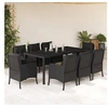 Image de 9-delige Tuinset poly rattan zwart3211853