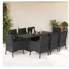 Image de 9-delige Tuinset poly rattan zwart3211881