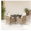 Image de 5-delige Tuinset met kussens poly rattan beige3211963