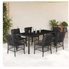 Image de Ensemble à Manger de Jardin avec Coussins 7 pcs, Table et Chaises de Patio, Meubles d'Extérieur Terrasse, Moderne, 3212028