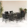 Image de Ensemble à Manger de Jardin avec Coussins 7pcs, Table et Chaise de Terrasse, Meubles de Patio, Mobilier d'Extérieur, 3212056