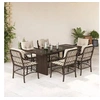 Image de Ensemble à Manger de Jardin avec Coussins 7 pcs, Table et Chaise de Terrasse, Meubles de Patio, Mobilier d'Extérieur, 3212058
