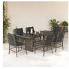 Image de Ensemble à Manger de Jardin avec Coussins 7 pcs, Table et Chaise de Terrasse, Meubles de Patio, Mobilier d'Extérieur, 3212060
