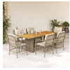 Image de 7-delige Tuinset met kussens poly rattan beige3212076