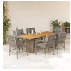 Image de 7-delige Tuinset met kussens poly rattan gemengd beige3212078