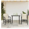 Image de Ensemble de Bistro avec Coussins 3 pcs, Table et Chaises de Jardin, Ensemble de Meubles d'Extérieur Balcon, Moderne, 3212082